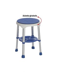 Banqueta giratoria para ducha