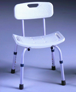 Silla con respaldo para ducha